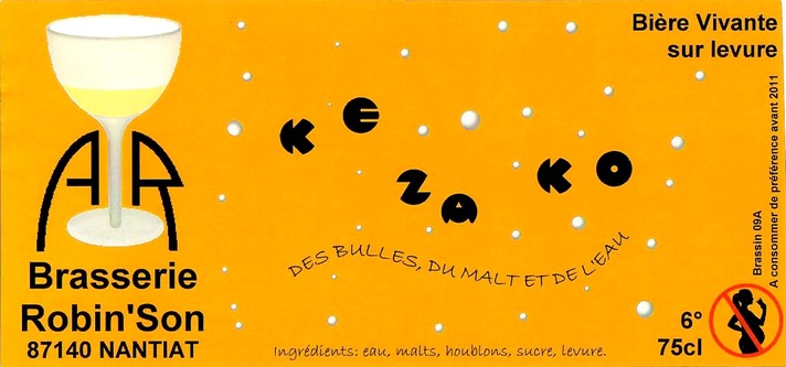 Etiquette BRASSERIE ROBINSON 01