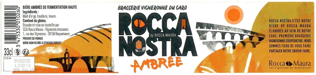 Etiquette BRASSERIE ROCCA MAURA 01