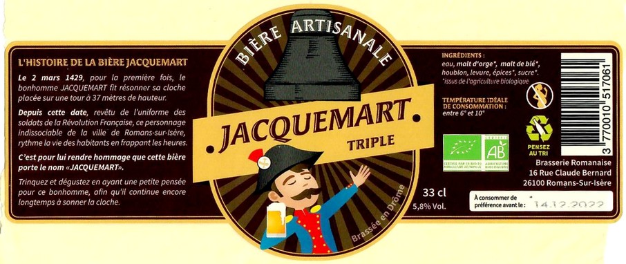 Etiquette BRASSERIE ROMANAISE 07