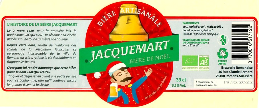 Etiquette BRASSERIE ROMANAISE 08