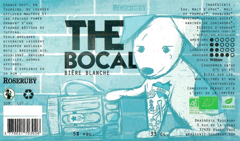 Etiquette BRASSERIE ROSERUBY 15