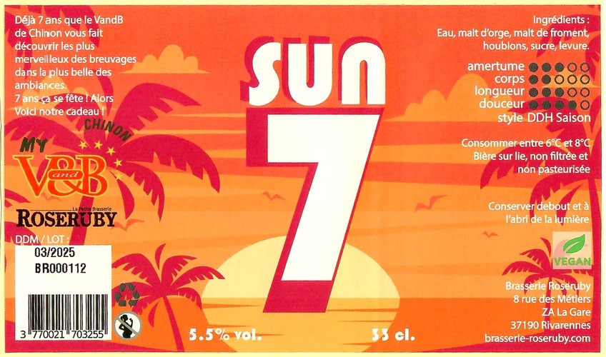 Etiquette BRASSERIE ROSERUBY 23