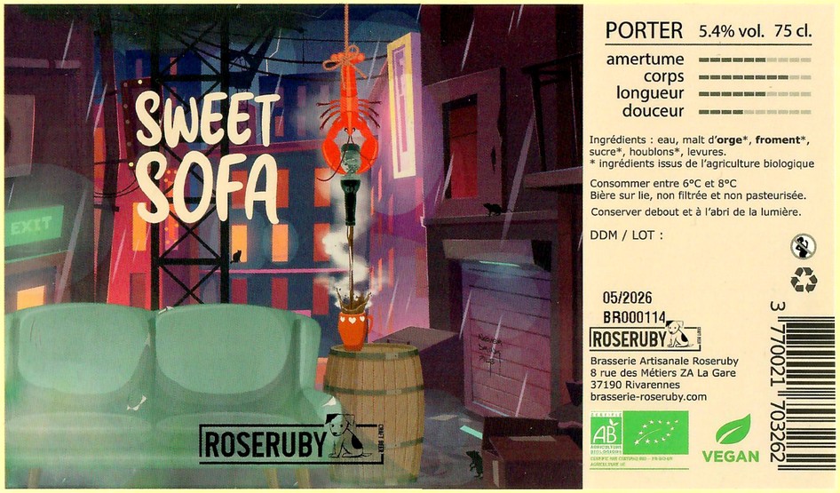 Etiquette BRASSERIE ROSERUBY 25