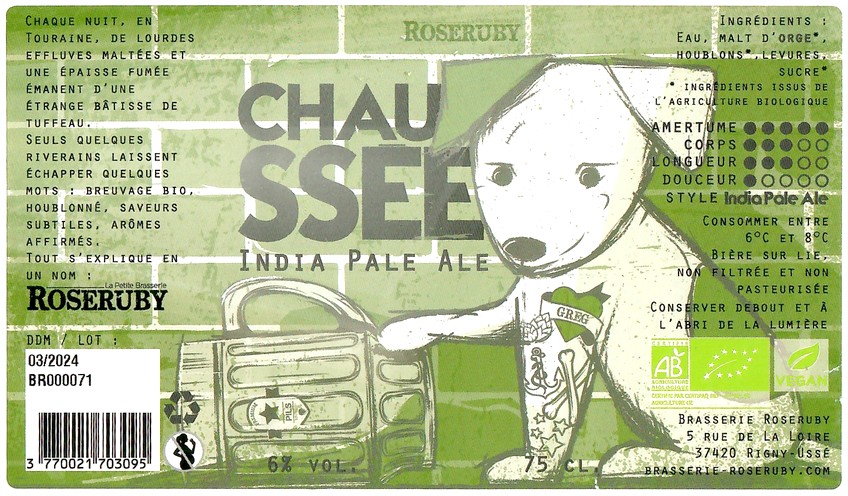 Etiquette BRASSERIE ROSERUBY 34