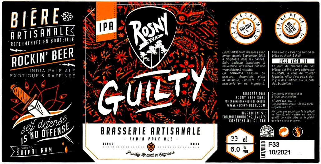 etiquette BRASSERIE ROSNY 13