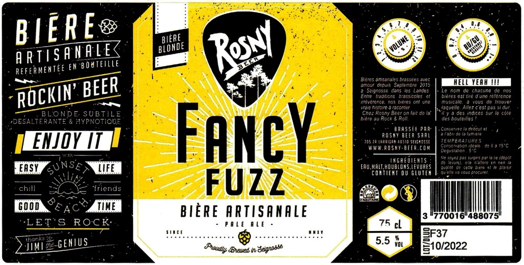 etiquette BRASSERIE ROSNY 15