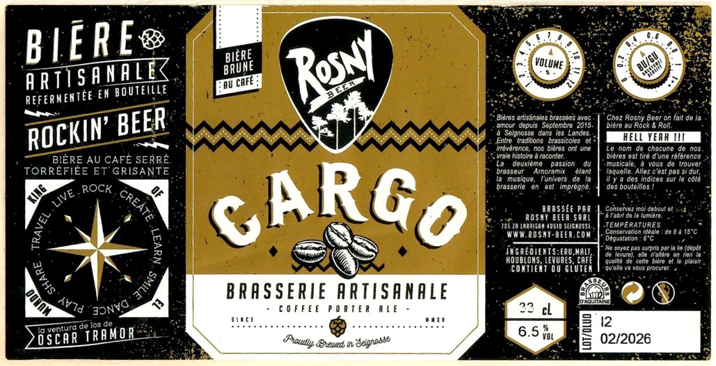 Etiquette BRASSERIE ROSNY 29