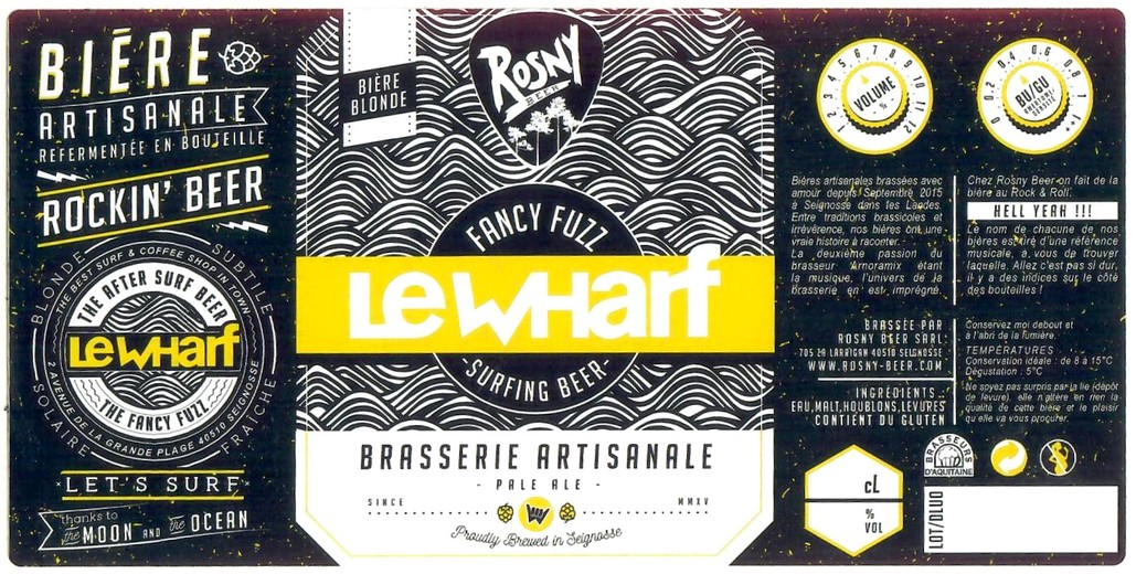 Etiquette BRASSERIE ROSNY 30