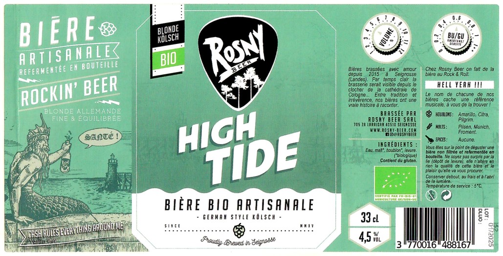 Etiquette BRASSERIE ROSNY 31