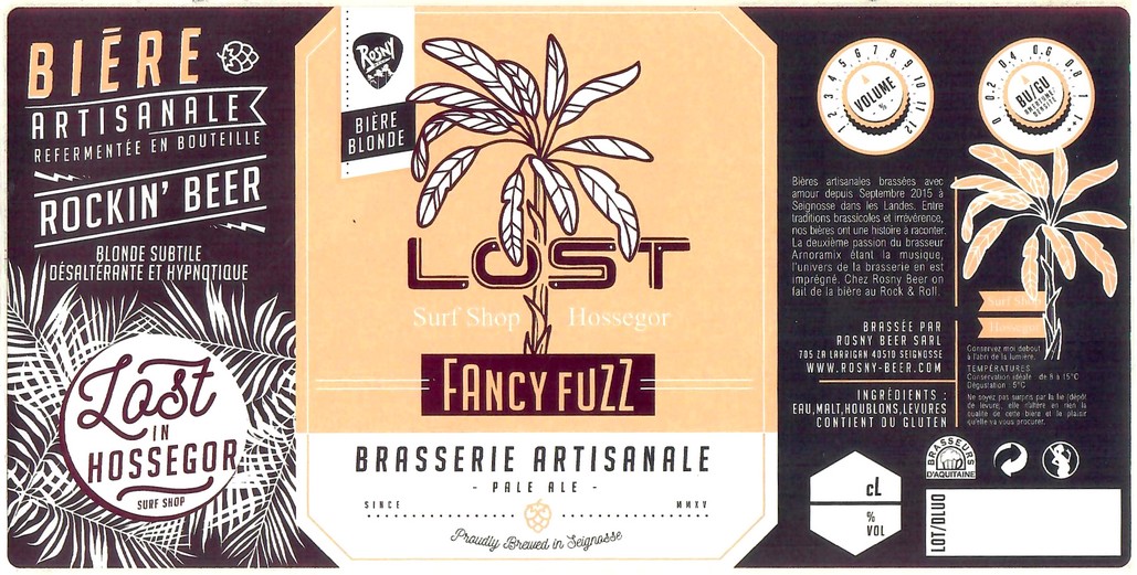 Etiquette BRASSERIE ROSNY 32