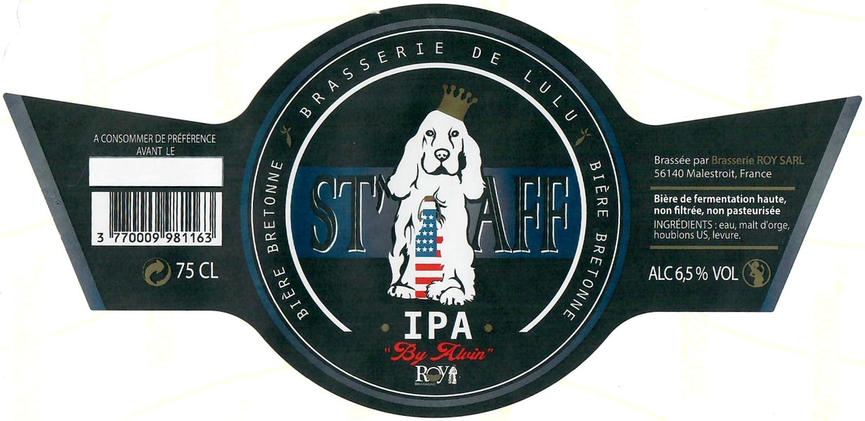 Etiquette BRASSERIE ROYMALESTROIT 10