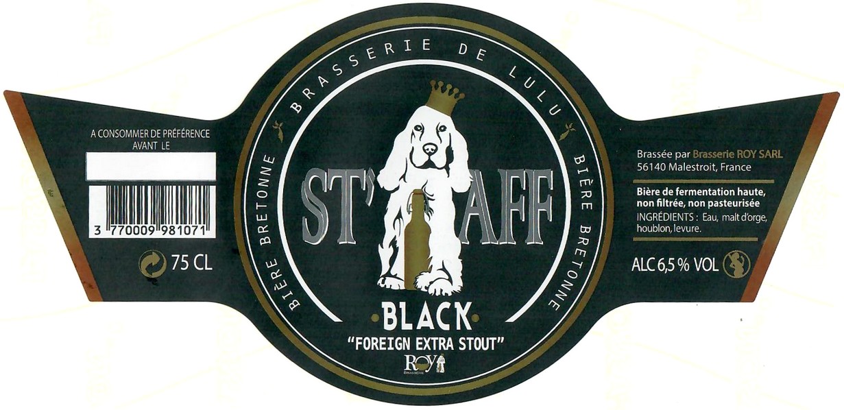 Etiquette BRASSERIE ROYMALESTROIT 12