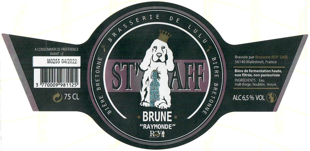 Etiquette BRASSERIE ROYMALESTROIT 16