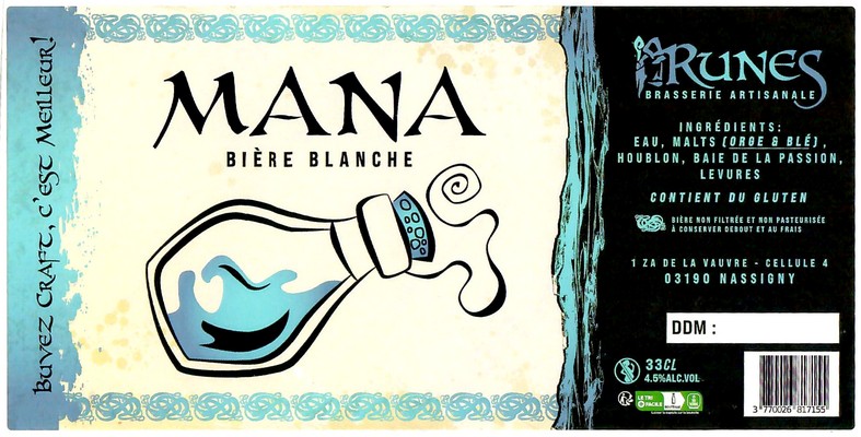 Etiquette BRASSERIE RUNES 01