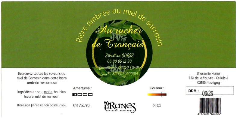 Etiquette BRASSERIE RUNES 04