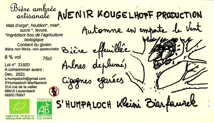etiquette BRASSERIE S HUMPALOCH 33
