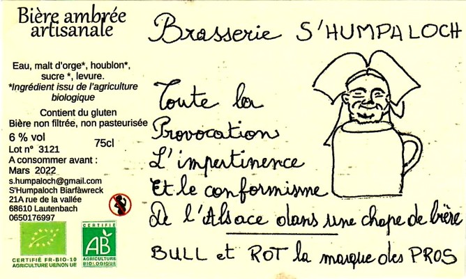 etiquette BRASSERIE S HUMPALOCH 34