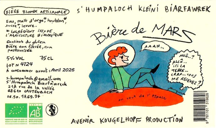 Etiquette BRASSERIE S'HUMPALOCH 47