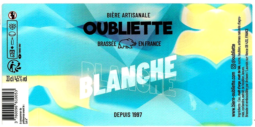 etiquette BRASSERIE SAB 102