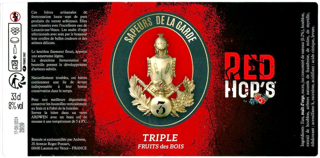 Etiquette BRASSERIE SAB 113