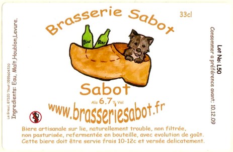 Etiquette BRASSERIE SABOT 05
