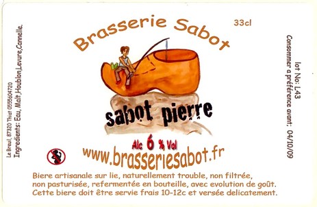 Etiquette BRASSERIE SABOT 06