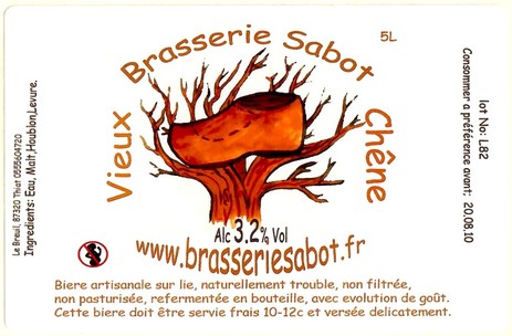 Etiquette BRASSERIE SABOT 11