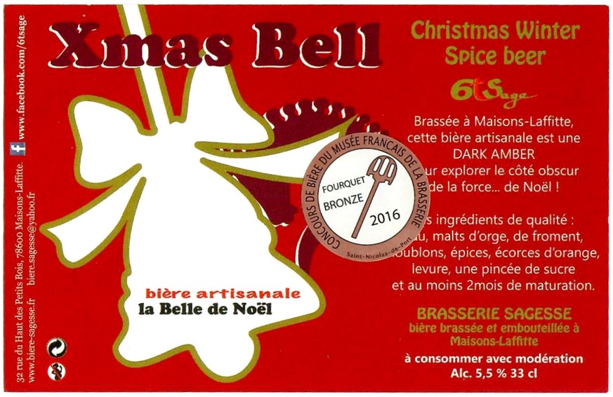 Etiquette BRASSERIE SAGESSE 78 14