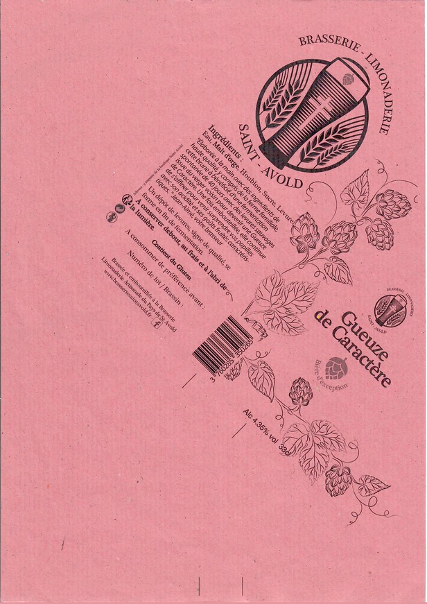 Etiquette BRASSERIE SAINT AVOLD 16