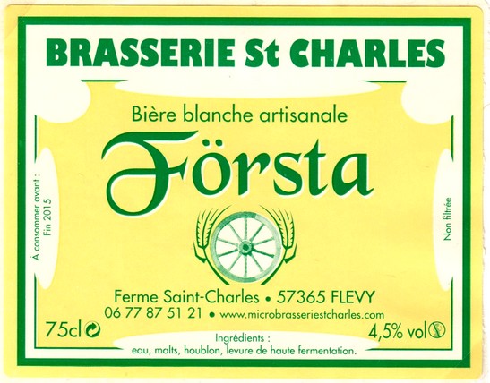 etiquette BRASSERIE SAINT CHARLES 02