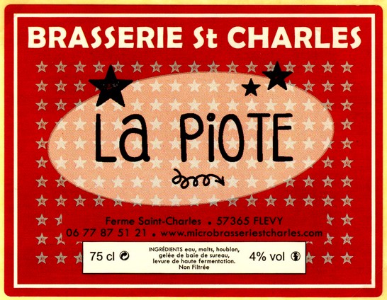 etiquette BRASSERIE SAINT CHARLES 10