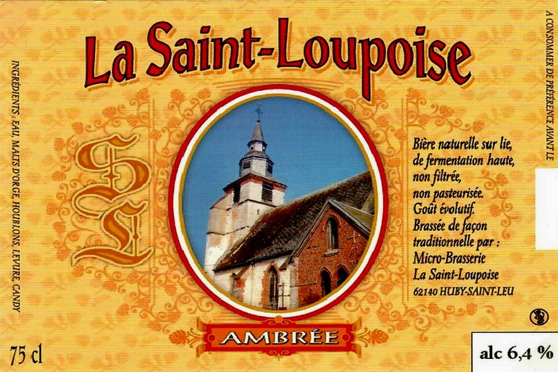 etiquette BRASSERIE SAINT LOUPOISE 06