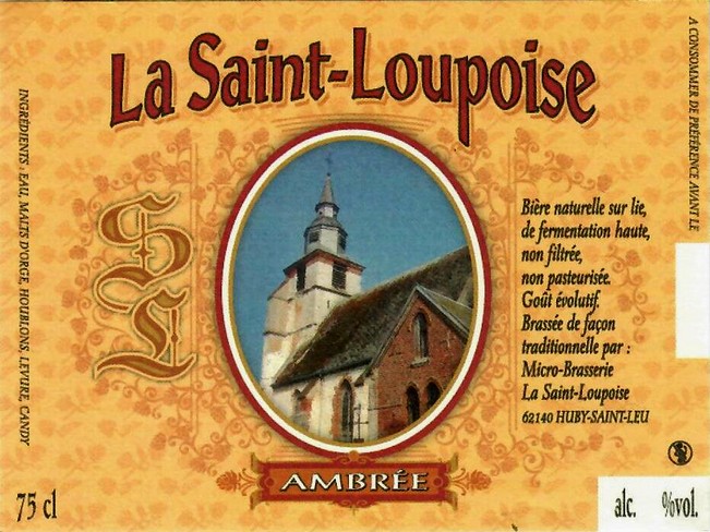 etiquette BRASSERIE SAINT LOUPOISE 20