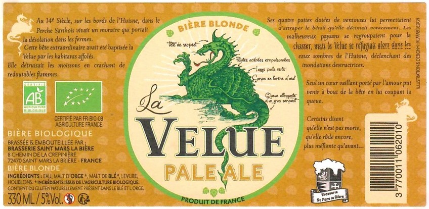 Etiquette BRASSERIE SAINT MARS LA BIERE 03