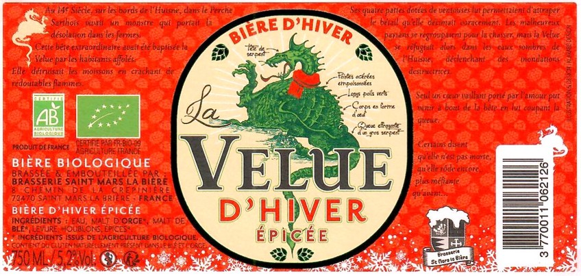 Etiquette BRASSERIE SAINT MARS LA BIERE 11