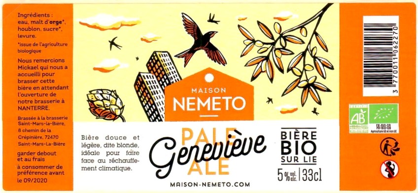 Etiquette BRASSERIE SAINT MARS LA BIERE 21