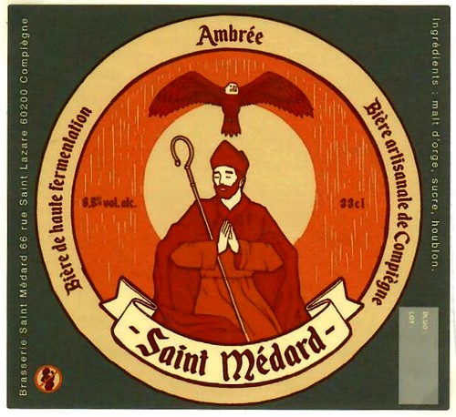 etiquette BRASSERIE SAINT MEDARD 01