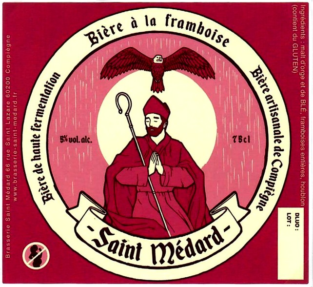 etiquette BRASSERIE SAINT MEDARD 08