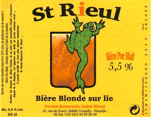 etiquette BRASSERIE SAINT-RIEUL 01