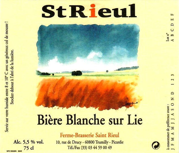 etiquette BRASSERIE SAINT-RIEUL 05