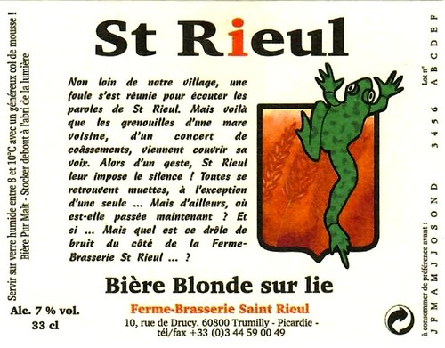 etiquette BRASSERIE SAINT-RIEUL 14