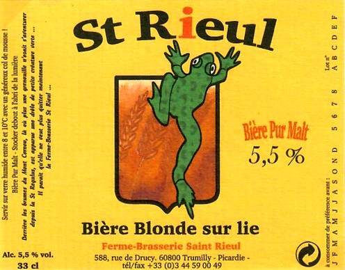 etiquette BRASSERIE SAINT-RIEUL 21