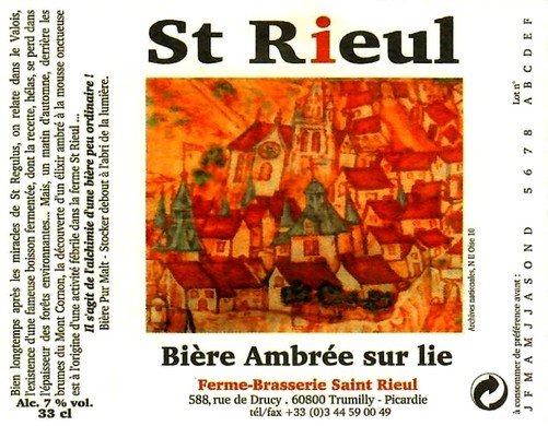 etiquette BRASSERIE SAINT-RIEUL 22