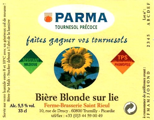 etiquette BRASSERIE SAINT-RIEUL 25