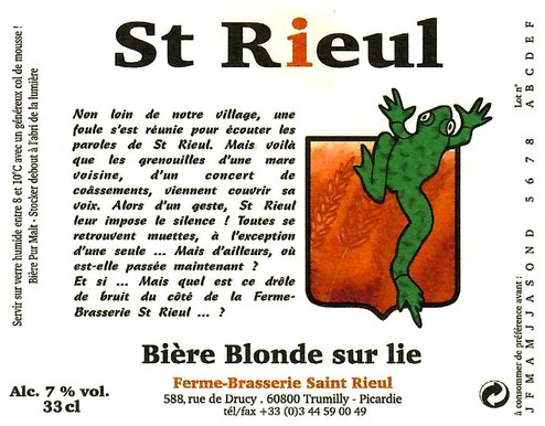 etiquette BRASSERIE SAINT-RIEUL 27