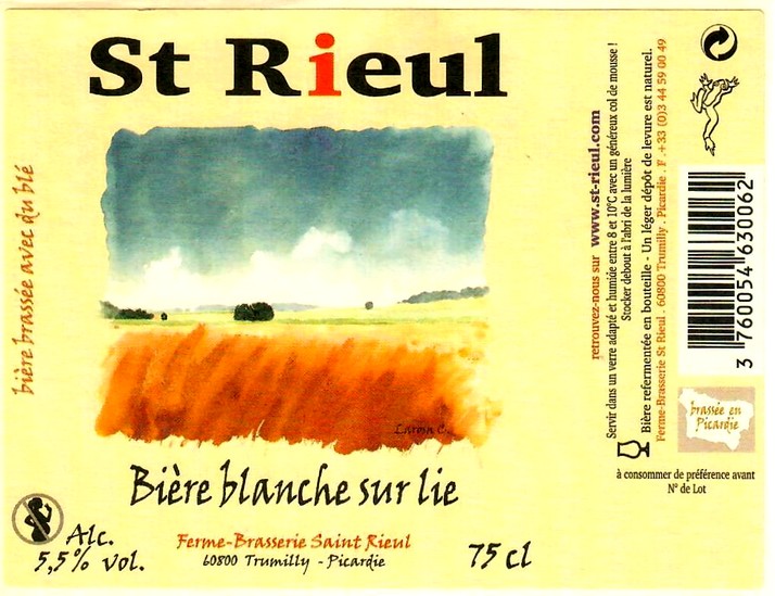 etiquette BRASSERIE SAINT-RIEUL 29