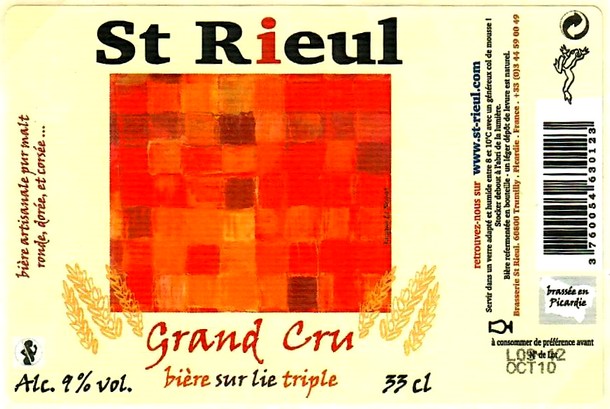 etiquette BRASSERIE SAINT-RIEUL 37