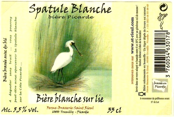 etiquette BRASSERIE SAINT-RIEUL 38