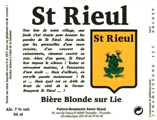 etiquette BRASSERIE SAINT-RIEUL 41