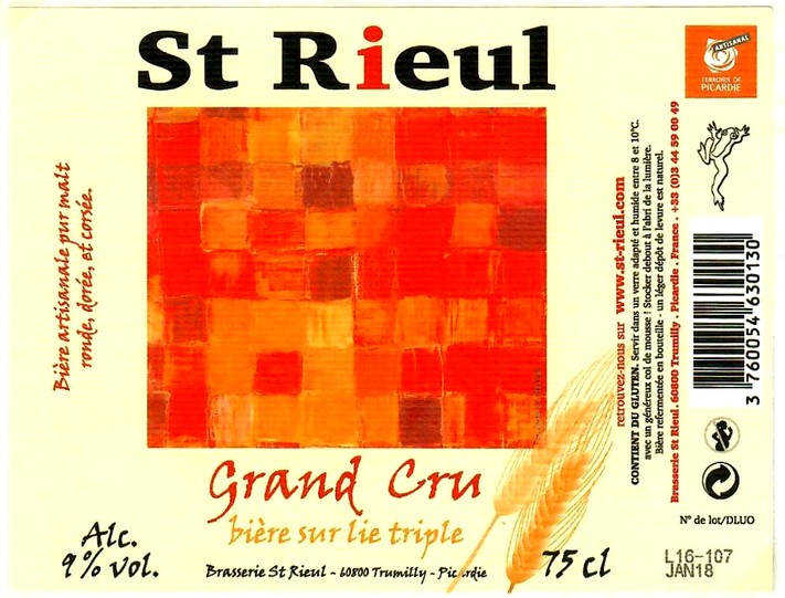 etiquette BRASSERIE SAINT-RIEUL 48